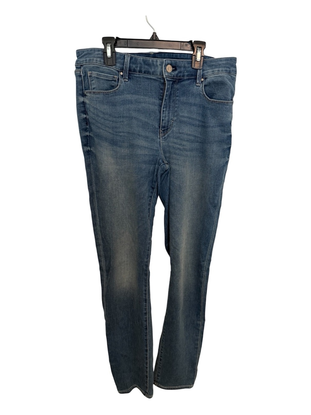 White House Black Market Mid Blue Slim Straight Leg Jeans